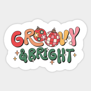 Groovy and bright Sticker